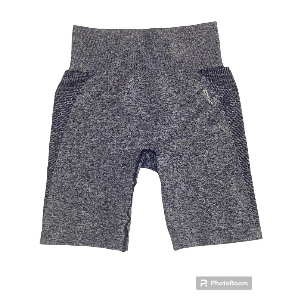 GYMSHARK Flex Cycling Shorts Blue Marl Size Small No Tag